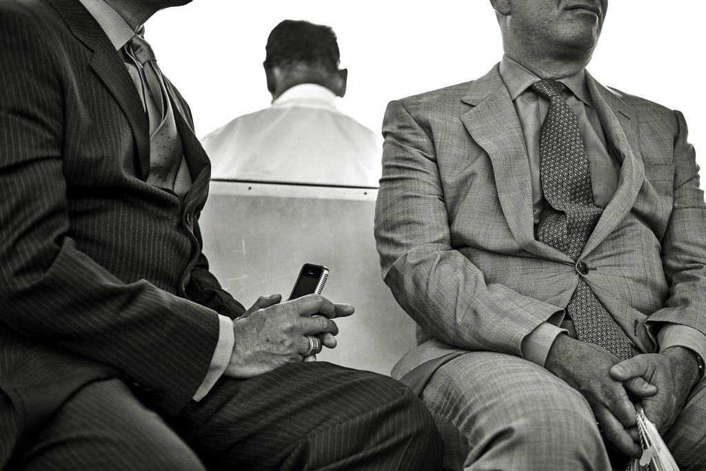 Men on Ferry, NYC, 2014David Lykes KeenanAustin, TXInkjet Print