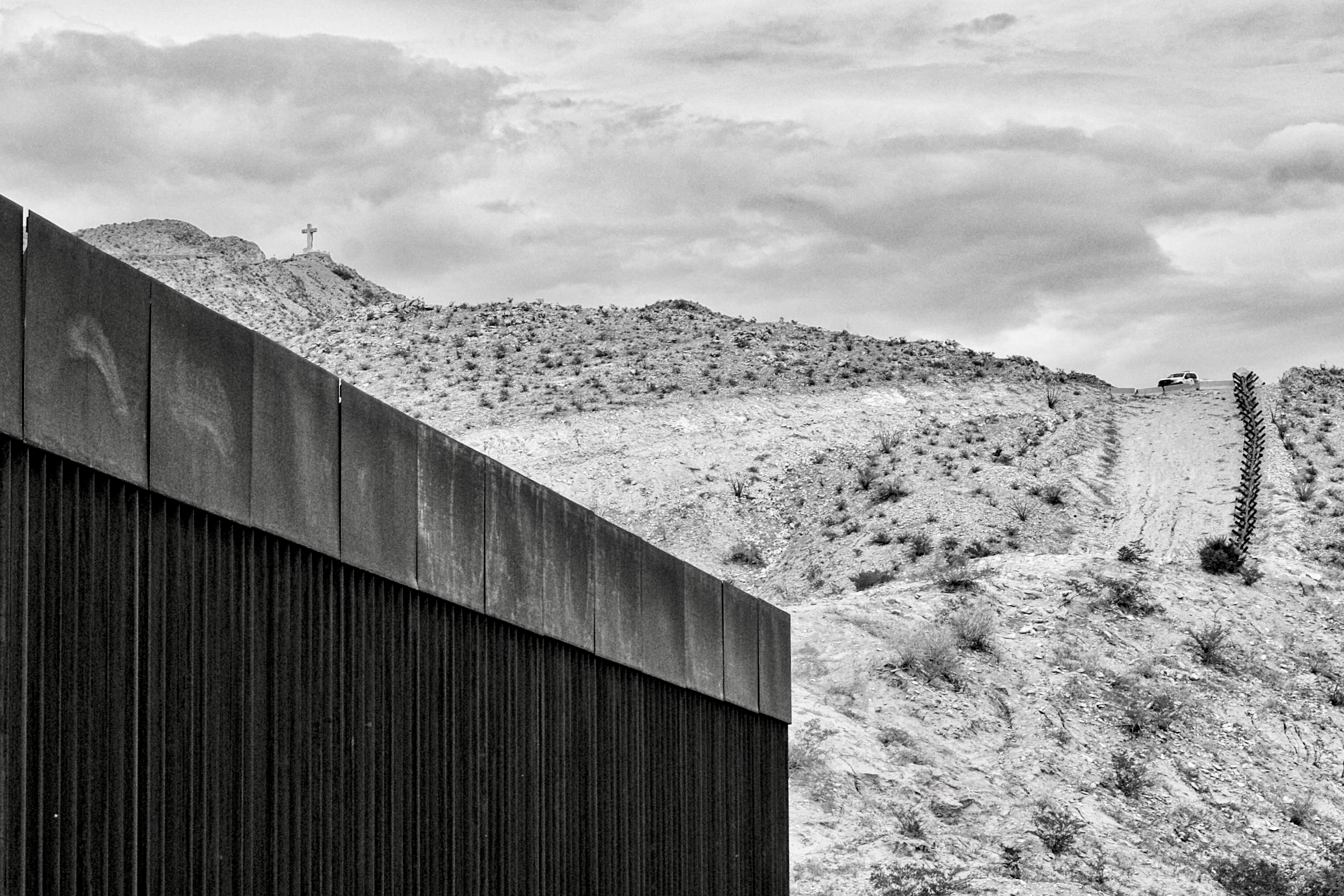 At the Mexico Side of the Wall, Juarez, Mexico 2025