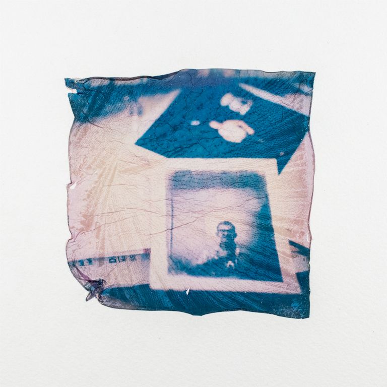 Rebekah AlvianiBrevard NCHe Always Had a Camera in His HandsPolaroid Emulsion Lift on Watercolor Paper