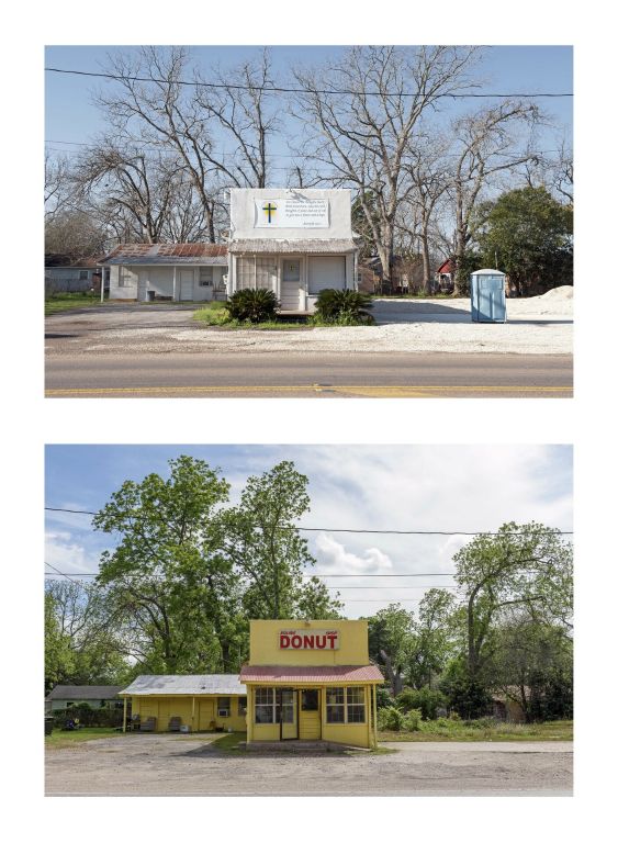 Sharon JoinesWharton TXNew Hope Christian Center/Donut Shop, Boling, TX  2014/2022Archival inkjet print